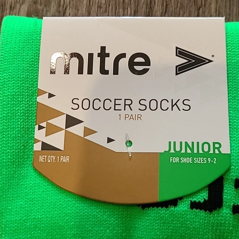 Mitre Soccer Socks Size Junior, Shoe Size 9-2